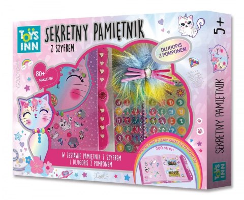 Pamiętnik A5 z szyfrem Kotek Stnux (STN8158) Stnux