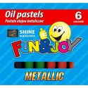 Pastele olejne metaliczne 6 kol. Fun&Joy (FJ-POM6) Fun&Joy