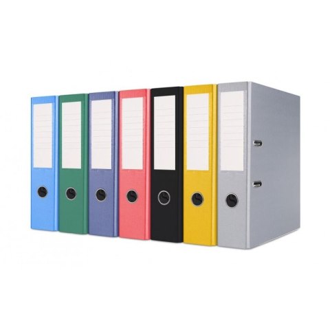 Segregator dźwigniowy z szyną A4 75mm czerwony Basic (21024221-04) Basic