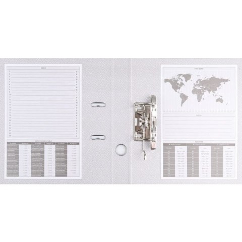 Segregator dźwigniowy z szyną A4 75mm zielony Basic (21024221-02) Basic