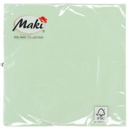 Serwetki zielona bibuła [mm:] 330x330 Pol-mak (0019) Pol-mak