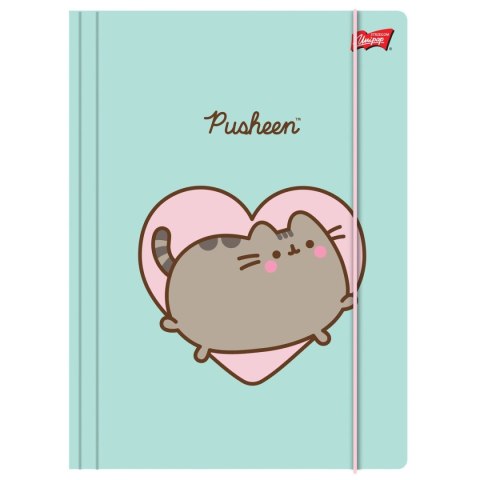 Teczka kartonowa na gumkę Pusheen A4 miętowy 300g Unipap Unipap