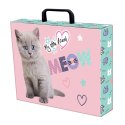 Teczka kartonowa na zatrzask My Little Friend Fluffy Kitty A4 mix Unipap Unipap