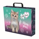Teczka kartonowa na zatrzask My Little Friend Kitty Party A4 mix Unipap Unipap