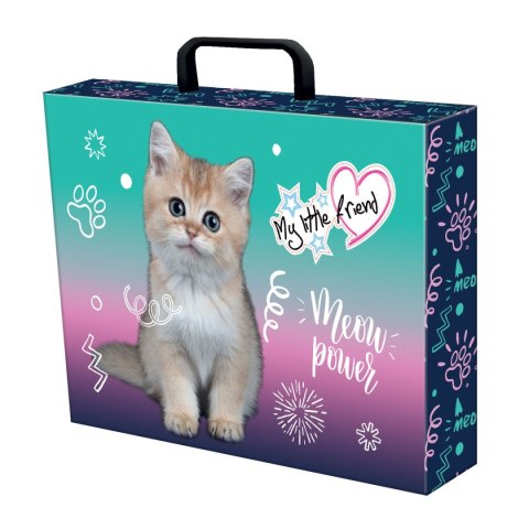 Teczka kartonowa na zatrzask My Little Friend Kitty Party A4 mix Unipap Unipap