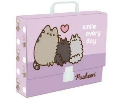 Teczka kartonowa na zatrzask Puscheen A4 fioletowy Unipap Unipap