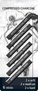 Węgiel rysunkowy 6 szt Artea (323115006) Artea