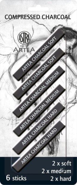 Węgiel rysunkowy 6 szt Artea (323115006) Artea