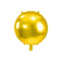 Balon foliowy okrągły Pastylka złota 31cal Partydeco (FB178-019) Partydeco