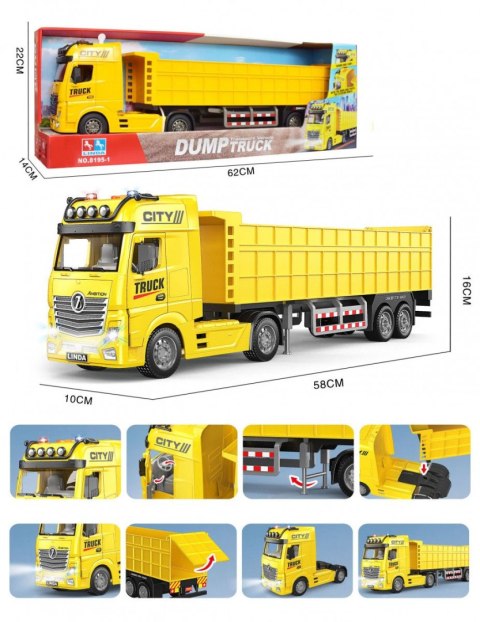 Ciężarówka transportowa żółta Lean (23113) Lean