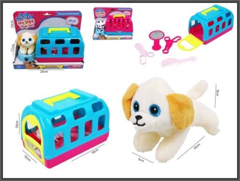 Figurka Piesek z nosidłem i akcesoriami Hipo (H13915) Hipo