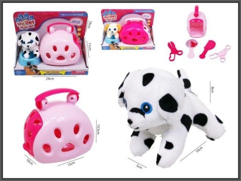 Figurka Piesek z nosidłem i akcesoriami Hipo (H13916) Hipo