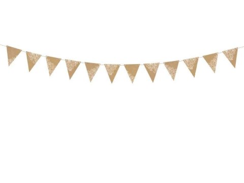 Girlanda Flagietki, kraft, 2,1 m Partydeco (FLG17) Partydeco