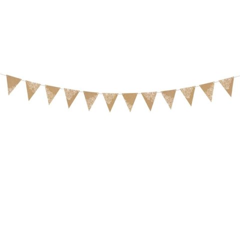 Girlanda Flagietki, kraft, 2,1 m Partydeco (FLG17) Partydeco