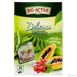 Herbata zielona papaja i jagody goji 20 saszetek Big Active Big Active