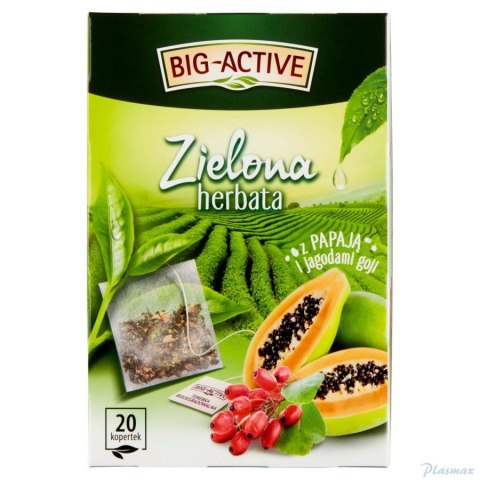 Herbata zielona papaja i jagody goji 20 saszetek Big Active Big Active