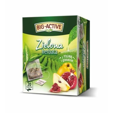 Herbata zielona pigwa z granatem 20 saszetek Big Active Big Active