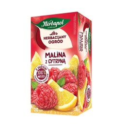 Herbata Herbaciany Ogród owocowo-ziołowa malina z cytryną Malina 20 saszetek Herbapol Herbapol