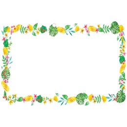 Kartka składana KARNET ananas z kwiatami Henry (5905701484249) Henry