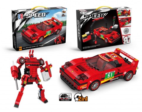 Klocki konstrukcyjne auto robot 2w1 Lean (23571) Lean