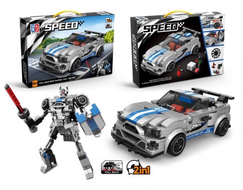 Klocki konstrukcyjne auto robot 2w1 Lean (23573) Lean