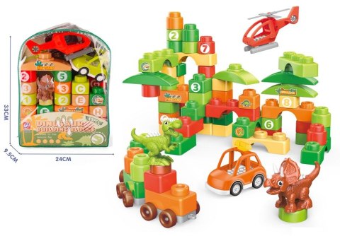 Klocki konstrukcyjne dino 49 el. Lean (23504) Lean