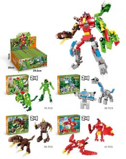 Klocki konstrukcyjne dinozaury 2w1 Lean (23560) Lean