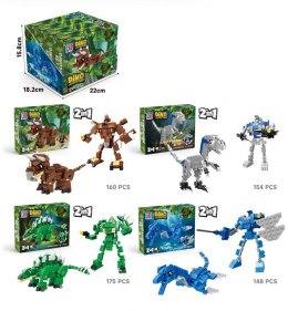 Klocki konstrukcyjne dinozaury 2w1 Lean (23565) Lean