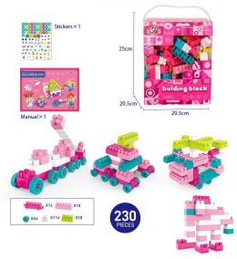 Klocki konstrukcyjne różowe 230 el. Lean (23507) Lean