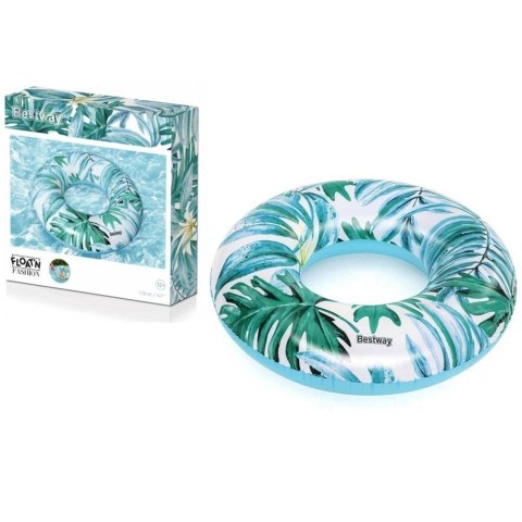 Koło do pływania Z Palmami Niebieskie 119 Best Way (9659) Best Way