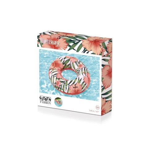 Koło do pływania Z Palmami Niebieskie 119 Best Way (9659) Best Way