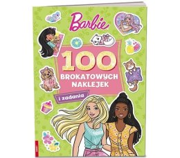 Książeczka edukacyjna Barbie™. 100 Brokatowych Naklejek Ameet (NB 1101) Ameet