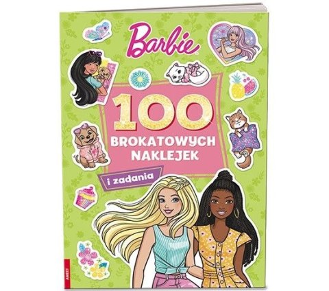 Książeczka edukacyjna Barbie™. 100 Brokatowych Naklejek Ameet (NB 1101) Ameet