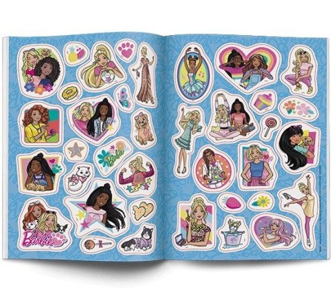 Książeczka edukacyjna Barbie™. 100 Brokatowych Naklejek Ameet (NB 1101) Ameet
