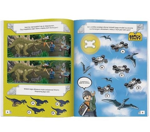 Książeczka edukacyjna LEGO® Jurassic World™. Jurajska przygoda Bena Ameet (LNC 6208) Ameet