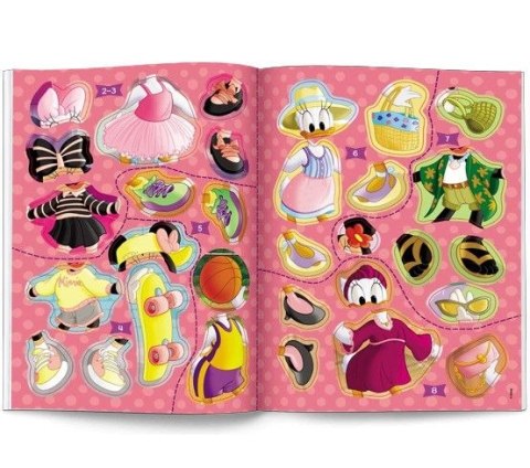 Książeczka edukacyjna Minnie. Brokatowe Ubieranki Ameet (SDLB 9108) Ameet