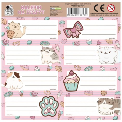 Naklejka na zeszyt Cleo i Frank Derform (NNZCF45) Derform