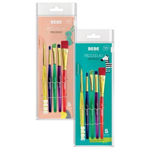 Pędzel BB KIDS 12 kol akrylowe nr mix Bebe (5902277327765) Bebe