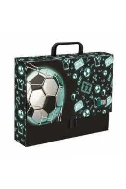 Teczka kartonowa na zatrzask Neon Football A4 czarny [mm:] 330x90 Unipap Unipap