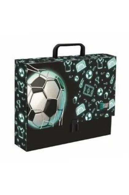 Teczka kartonowa na zatrzask Neon Football A4 czarny [mm:] 330x90 Unipap Unipap
