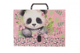 Teczka z szerokim grzbietem na klips Panda A4 różne Derform (TRGPA10) Derform