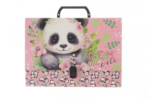 Teczka z szerokim grzbietem na klips Panda A4 różne Derform (TRGPA10) Derform