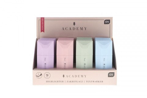 Zakreślacz ACADEMY 4 sztuki wkład mix 1,0-3,0mm Interdruk Interdruk