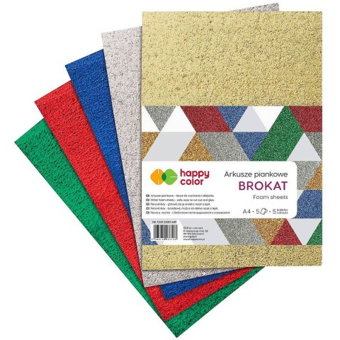 Arkusz piankowy kolor: mix 5 ark. Happy Color (HA 7132 2030-MIX) Happy Color