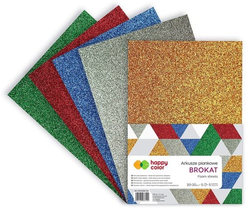 Arkusz piankowy kolor: mix 5 ark. Happy Color (HA 7132 2030-MIX) Happy Color