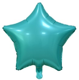 Balon foliowy Turkusowa gwiazda matowa 18cal Godan (BG-HMTR) Godan