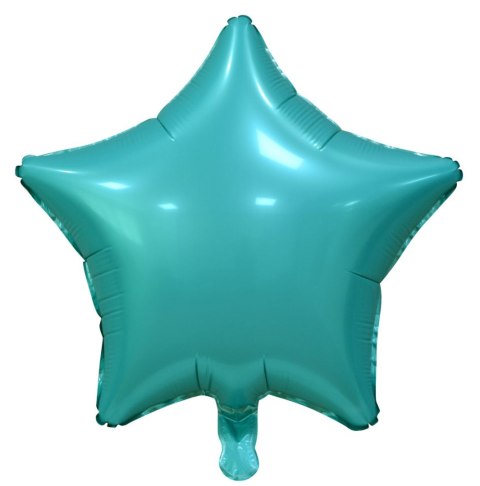 Balon foliowy Turkusowa gwiazda matowa 18cal Godan (BG-HMTR) Godan