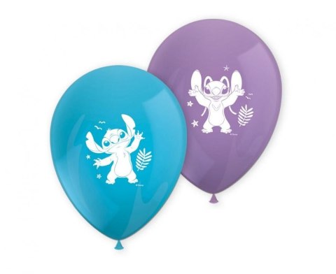 Balon gumowy Stitch & Angel Disney, 8 szt. mix 280mm 12cal Godan (96916) Godan