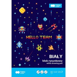Blok rysunkowy Pixi Planet A4 biały 20k Happy Color (HA 3708 2030-0PP) Happy Color