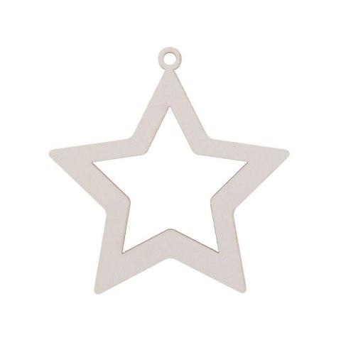 Bombki Gwiazdka 6 drewniana Sadpex (DCH63b) Sadpex